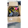 Image 1 : CASE OF FITNESS ITEMS INCLUDING ELBOW SLEEVE, BUDDY SYSTEM HARNESSES