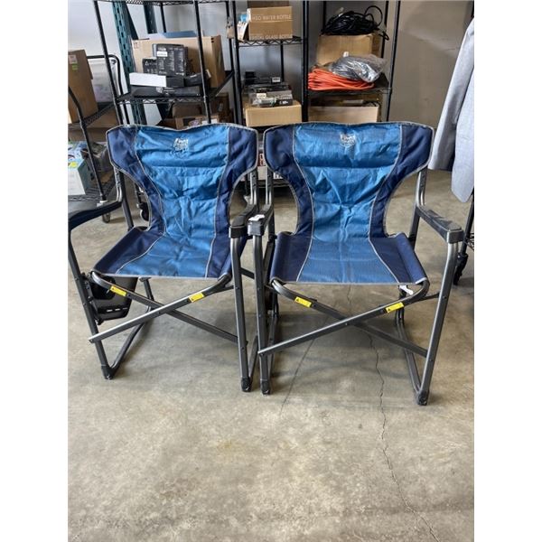 2 TIMBER RIDGE FOLDING CAMPING CHAIRS