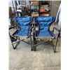 Image 1 : 2 TIMBER RIDGE FOLDING CAMPING CHAIRS