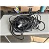 Image 1 : APPROX 50 FEET HEAVY DUTY 3 OUTLET BLACK EXTENSION CORD. 12AWG/3C