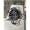 Image 2 : APPROX 50 FEET HEAVY DUTY 3 OUTLET BLACK EXTENSION CORD. 12AWG/3C