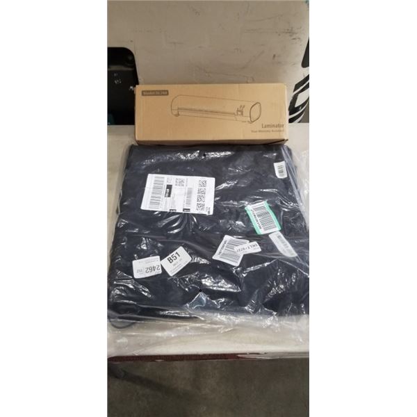 LAMINATOR MODEL :SL268 AND A CAR SEAT CUSHION