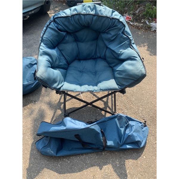 MAC SPORTS FOLDING TUB CHAIR WITH CARRY BAG