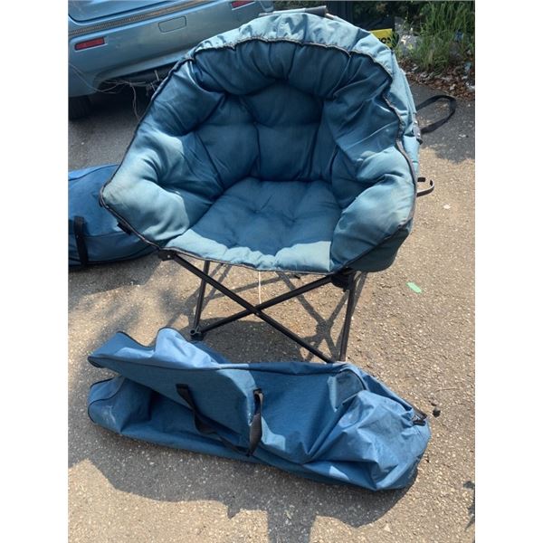 MAC SPORTS FOLDING TUB CHAIR WITH CARRY BAG