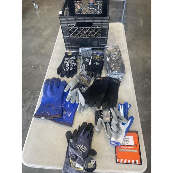 CRATE OF NEW WORK GLOVES