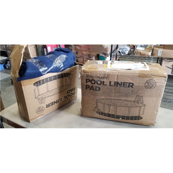 2 SHOP SQUARE ROUND POOL LINER PADS