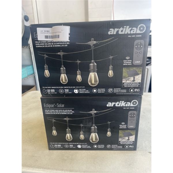 2 BOXES ARTIKA ECLIPSE SOLAR STRING LED LIGHTS