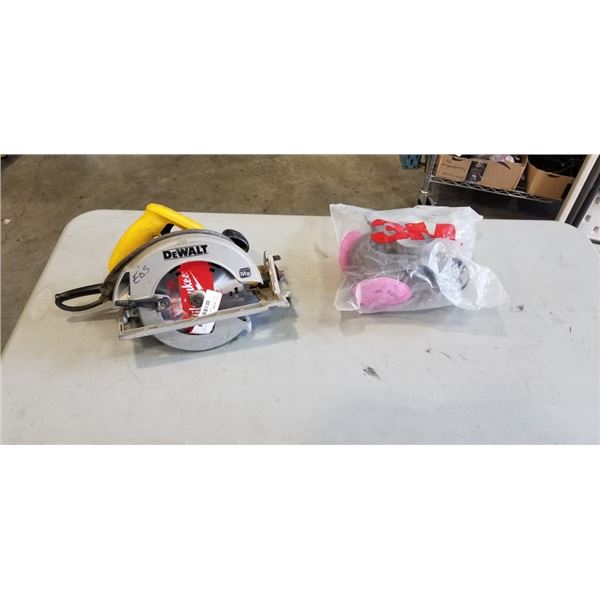 DEWALT CIRCULAR SAW AND 3M AIR MASK