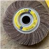 Image 3 : BOX OF 5 NEW KLINGSPOR SM 611W ABRASIVE MOP WHEELS 60 GRIT 6"X 1" X 1" RETAIL $200