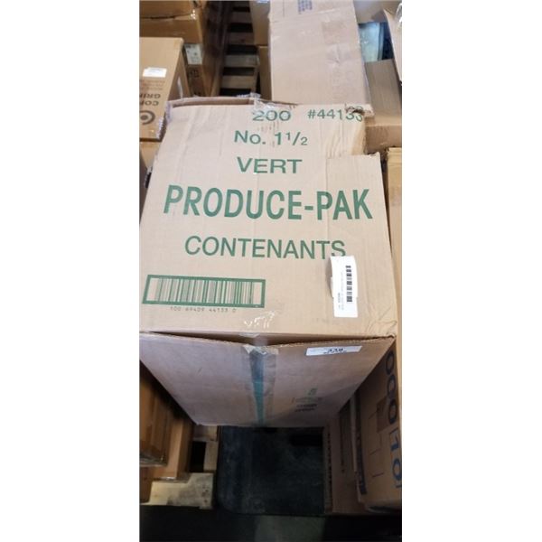 NEW CASE OF GREEN PRO-PAC CONTAINERS
