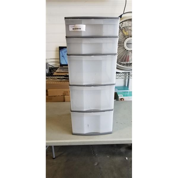5 TIER PLASTIC STORAGE CONTAINER