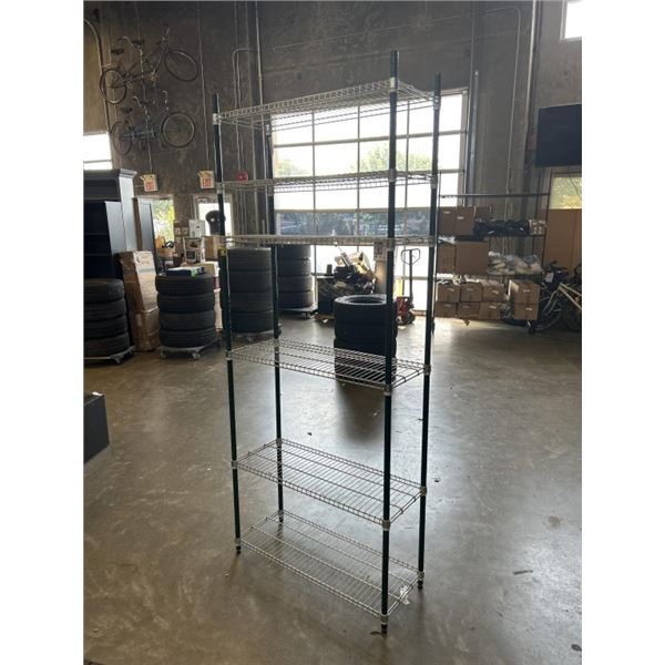6 TIER METAL METRO STYLE SHELF