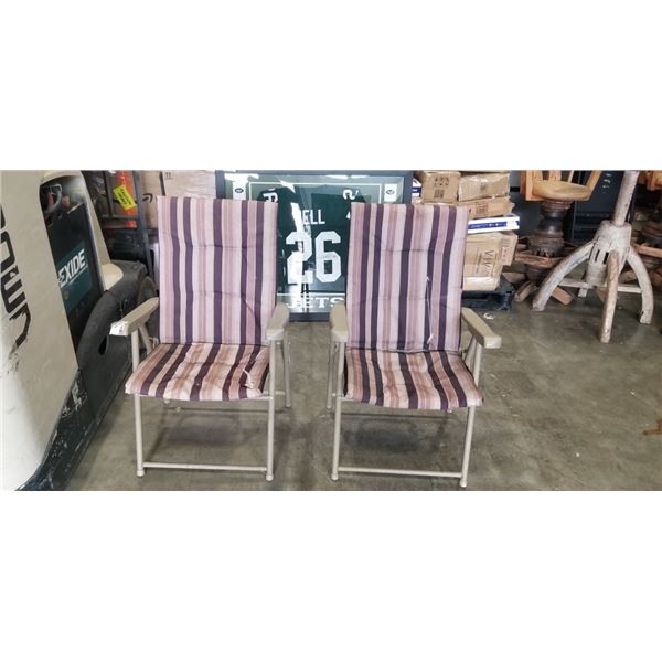 2 FOLDING PATIO CHAIRS