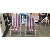 Image 1 : 2 FOLDING PATIO CHAIRS