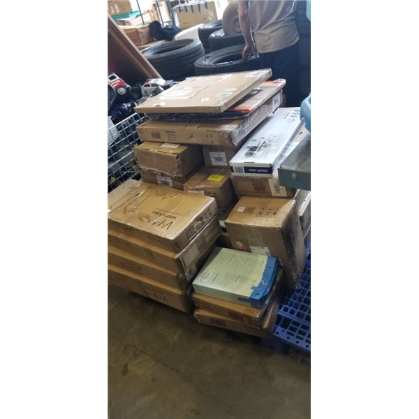 PALLET OF VIVO MOUNTS AND ACCESSORIES