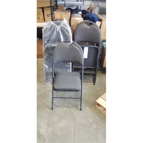 6 FOLDING UPHOLSTERED CHAIRS