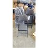 Image 1 : 6 FOLDING UPHOLSTERED CHAIRS