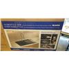 Image 3 : AS NEW BLANCO HOMESTYLE SINK COAL BLACK SILGRANIT WITH FOLDABLE GRID & DRAIN COVERS