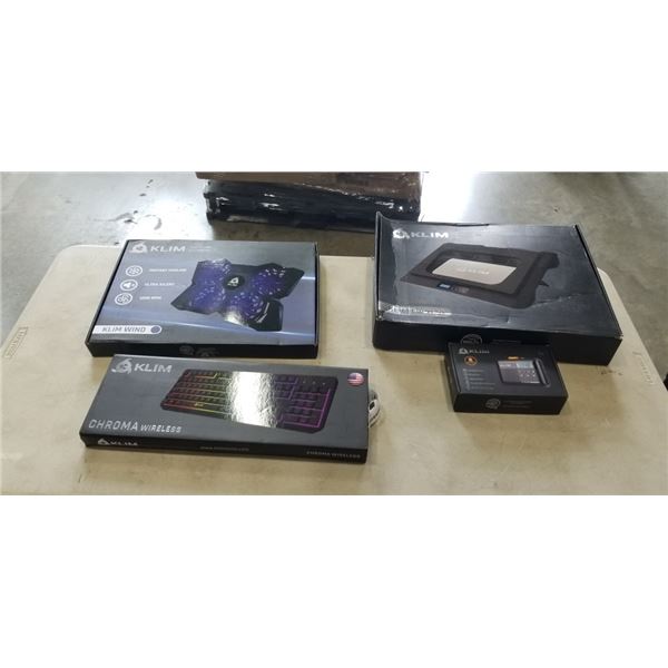 KLIM WIND LAPTOP COOLING PAD AND KLIM EVEREST LAPTOP COOLING PAD AND KLIM CHROMA WIRELESS KEYBOARD A