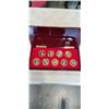 Image 1 : 9 CHINESE HEALTH GIGONG ASSOCIATION MEDALLIONS IN WOODEN CASE