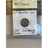 Image 1 : 1910 CANADIAN SILVER 10 CENT, LAST KING EDWARD VII .925 SILVER