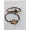 Image 3 : 2 VINTAGE 1950S LADIES WATCHES, MANUAL WIND UP, SWISS, WORKING, ORIGINAL BRACELETS