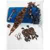 Image 2 : BAG OF VINTAGE COPPER JEWELRY