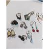 Image 4 : 10 PAIRS OF VARIOUS VINTAGE EARRINGS