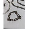 Image 2 : HEAVY METAL LINKS BRACELET AND 2 NECKLACES