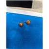 Image 2 : 14K GOLD W/ BRONZE COLOUR PEARLS PAIR OF EARRINGS