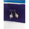 Image 1 : PAIR OF 925 STERLING SILVER W/ LABRADORITE STONE DANGLE EARRINGS
