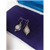 Image 2 : PAIR OF 925 STERLING SILVER W/ LABRADORITE STONE DANGLE EARRINGS