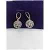Image 1 : PAIR OF 925 STERLING SILVER SAND DOLLAR EARRINGS