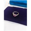 Image 2 : 925 STERLING SILVER W/ PINK STONES RING