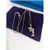 Image 2 : 925 STERLING SILVER CHAIN W/ DOLPHIN PENDANT NECKLACE