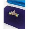 Image 1 : VINTAGE STERLING SILVER W/ ENAMEL BROOCH