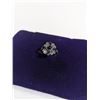 Image 2 : VINTAGE 925 STERLING SILVER W/ BLACK STONES AND MARCASITE STONES RING