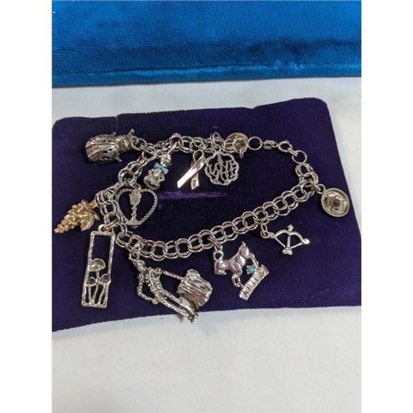 925 STERLING SILVER CHARMS BRACELET