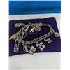 Image 1 : 925 STERLING SILVER CHARMS BRACELET