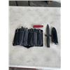 Image 1 : THROWING KNIVES IN A SOFT CASE AND SWISS ARMY KNIFE