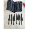 Image 3 : THROWING KNIVES IN A SOFT CASE AND SWISS ARMY KNIFE