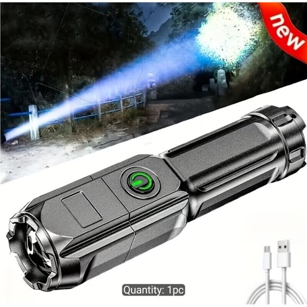 NEW LED HANDHELD FLASHLIGHT USBC RECHARGEABLE