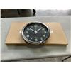 Image 1 : 3 NEW 12 INCH BLACK WALL CLOCKS