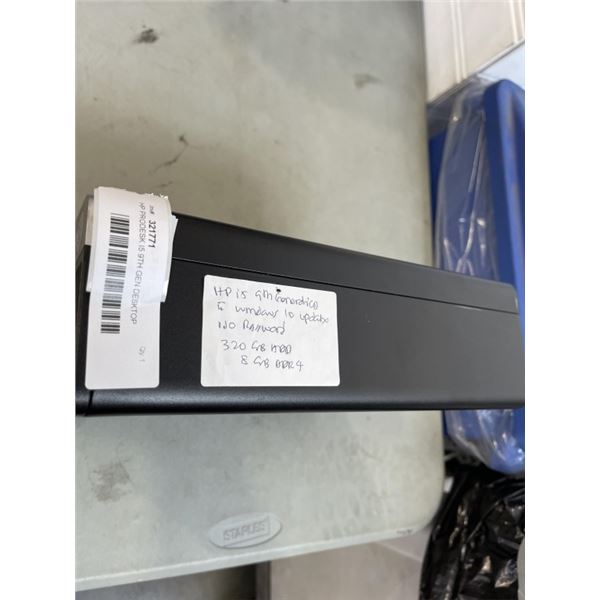 HP PRODESK I5 9TH GEN DESKTOP COMPUTER WITH WINDOWS 10 UPDATES , RESET AND READY TO USE 8GB DDR4 320