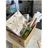 Image 3 : BOX OF SEWING SUPPLIES INCLUDING CREATIVE WORLD STITCH BOW ORGANIZING & STORAGE SYSTEM