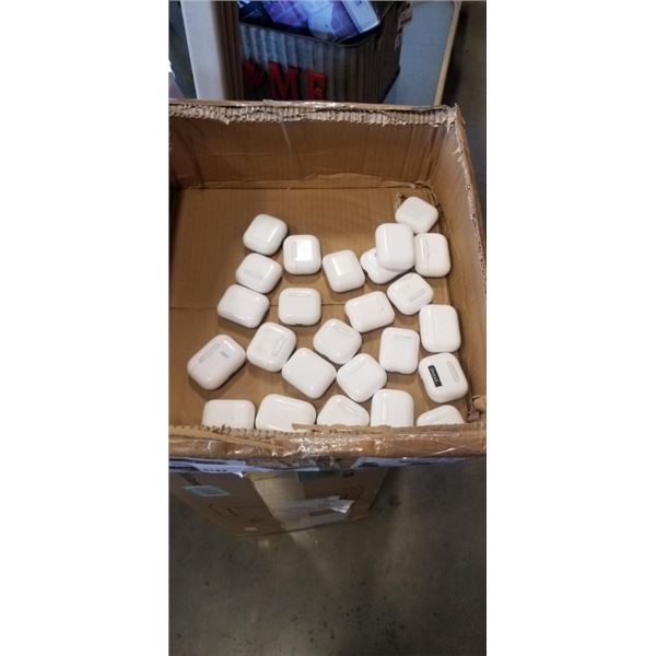 25 UNTESTED AIRPODS CASES. EITHER EMPTY OR HAVE 1 EAR BUD