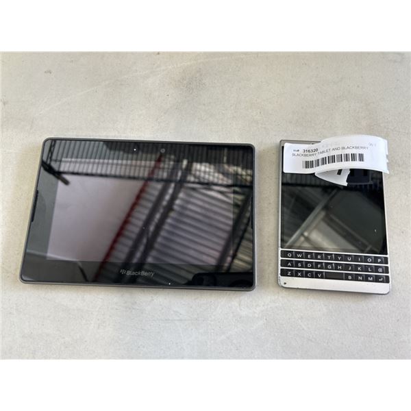 BLACKBERRY TABLET AND BLACKBERRY PHONE