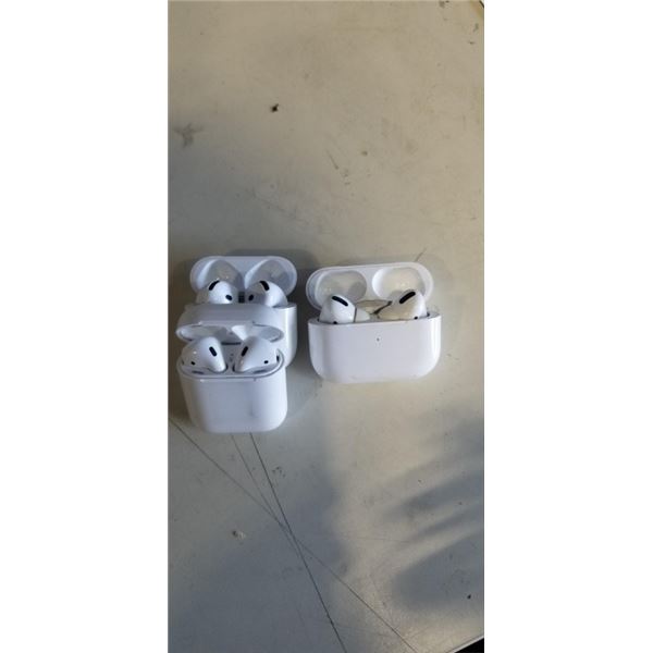 3 PAIR OF LOST PROPERTY AIRPODS UNKOWN CONDITION