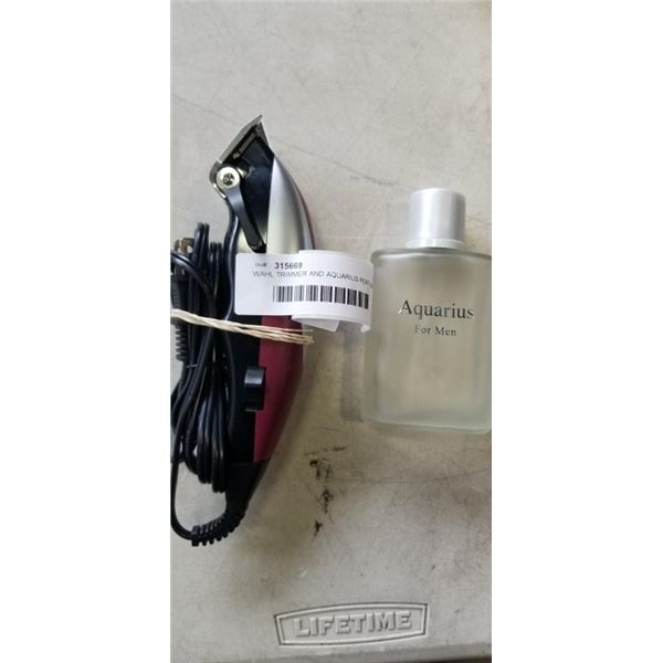 WAHL TRIMMER AND AQUARIUS PERFUME FOR MEN