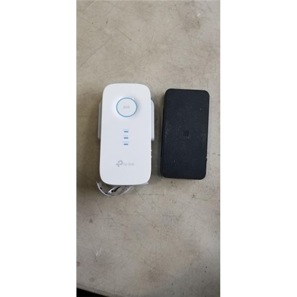 TP LINK AC1900 WI-FI RANGE EXTENDER MODEL RE550 AND BLACKWEB PORTABLE SPEAKER